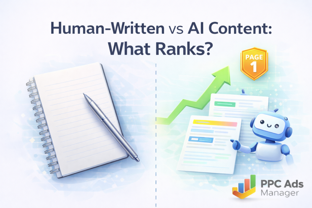 human-written content vs AI content for SEO ranking