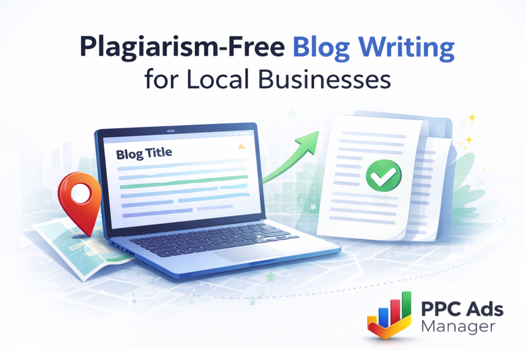 plagiarism-free blog writing strategy for local businesses