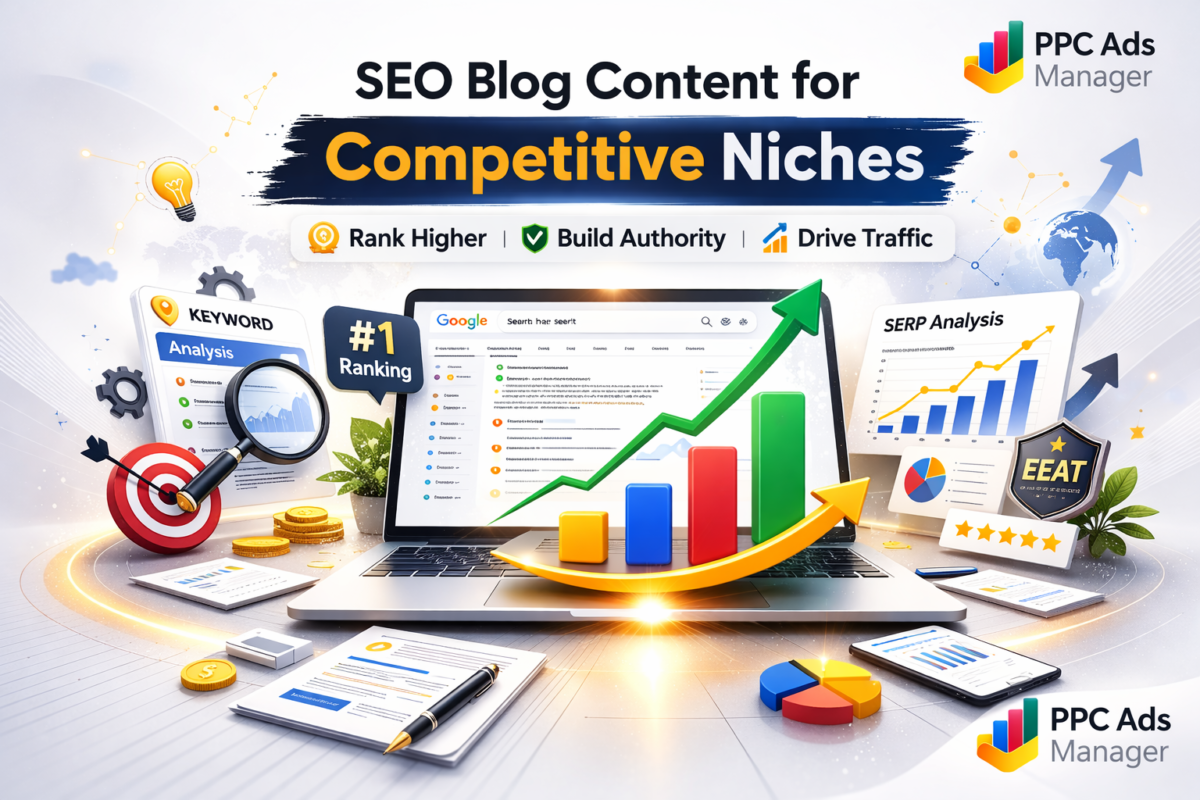 SEO blog content strategy for competitive Google ranking