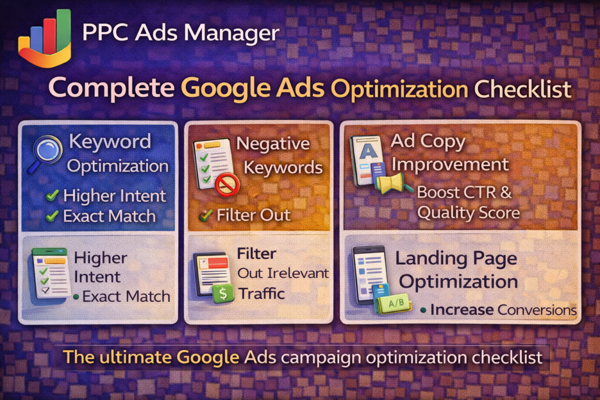 Google Ads Optimization Checklist (2026 Guide)
