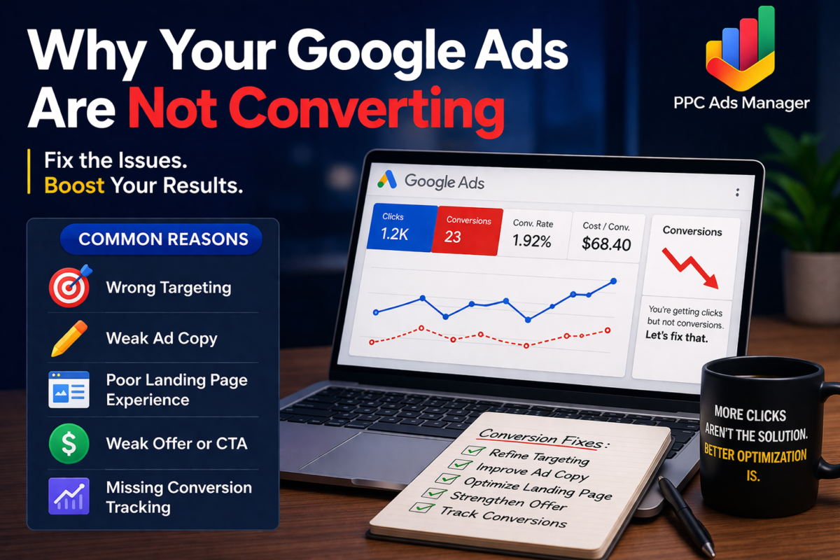 why your google ads are not converting and how to fix it